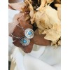 Silver haoliti earring