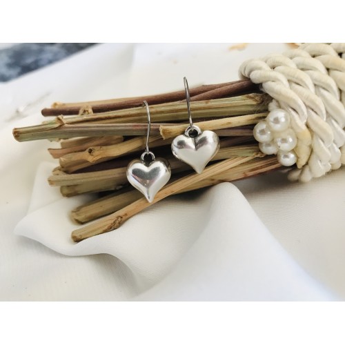 Valentines silver earrings